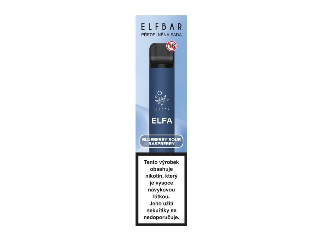 Elf Bar Elfa 600 KIT 1+1 Blueberry Sour Raspberry, 20mg/ml