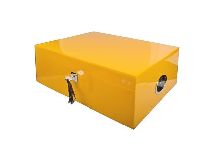Humidor na doutníky Siglo žlutý, 41x31x14cm (- -)