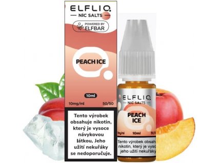 Liquid ELFLIQ Nic SALT Peach Ice 10ml - 10mg