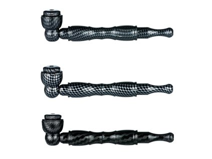 Dýmka kovová Carbon Optik Assort, 11cm