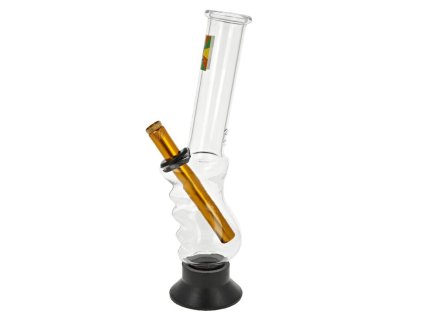 Bong sklo transparent Leaf, 27cm