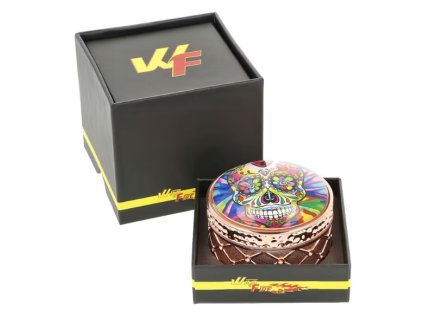 Drtič kovový Rose Gold Skull, 65 mm (-- --)