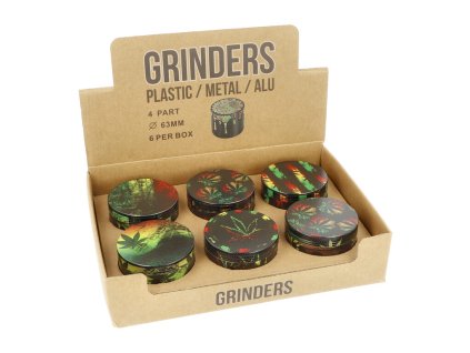 Drtič tabáku kovový Super Heroes Weed, 4.díl., 63mm