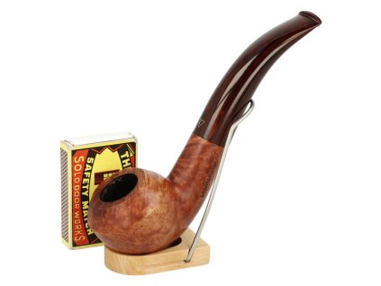 Dýmka MonteBello Bent Bulldog hnědá, hladká, filtr 9mm