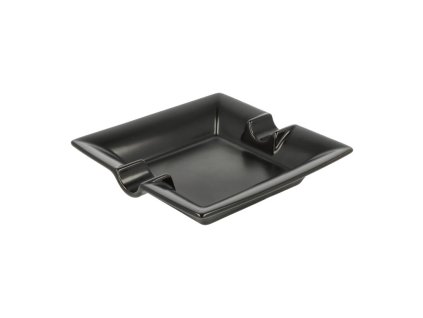 Doutníkový popelník 2D keramický, černý matný