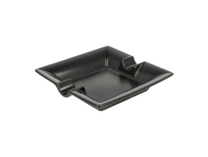 Doutníkový popelník 2D keramický, černý matný