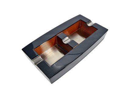 Doutníkový popelník, dřevo-karbon