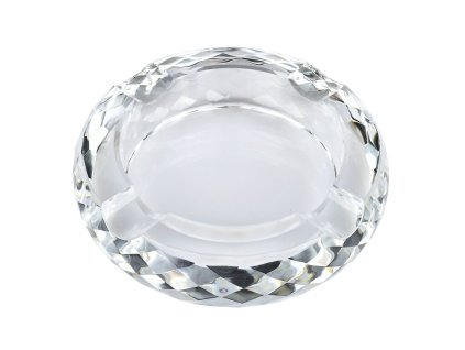 Doutníkový popelník křišťál Honeycomb 18cm, 4D, čirý