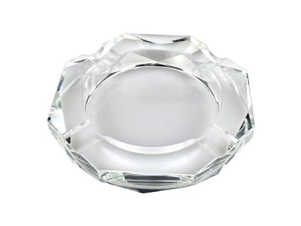 Doutníkový popelník křišťál Octagon 18cm, 4D