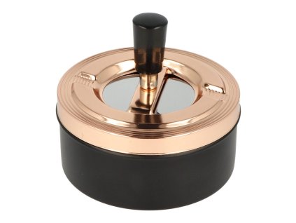 Cigaretový popelník kovový otočný matný, 11cm