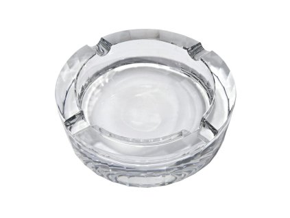 Doutníkový popelník křišťálový, kulatý, 12cm