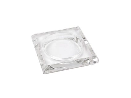 Cigaretový popelník skleněný čtvercový