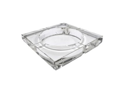 Doutníkový popelník skleněný, 4D, 15x15cm