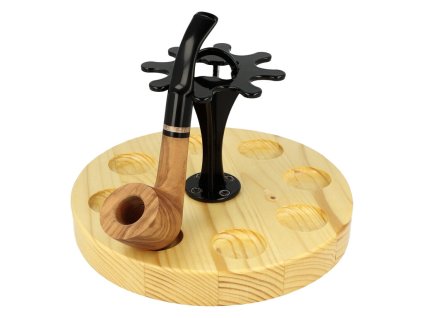 Stojánek na dýmky kulatý, 8ks, KPR, natural