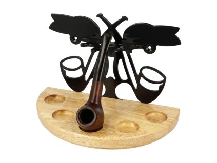 Stojánek na dýmky půlkulatý, 5ks, SPC, natural