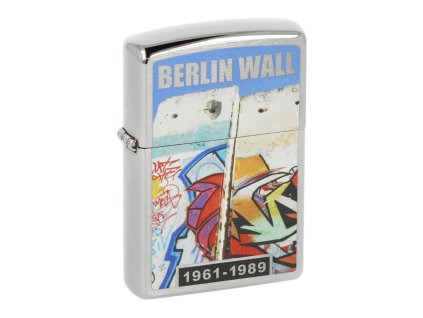 Zapalovač Zippo Berlin Wall Colored, broušený