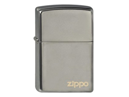 Zapalovač Zippo Black Ice Logo, leštěný