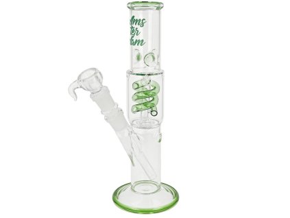Skleněný bong s perkolací Amsterdam Green, 29cm