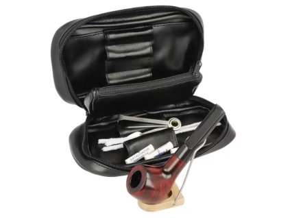 Sada dýmka Angelo, startovací set, dýmka rovná + etue III, filtr 9mm (-- --)