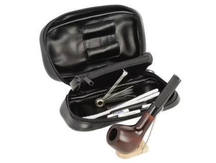 Sada dýmka Angelo, startovací set, dýmka rovná + etue VI, filtr 9mm (-- --)