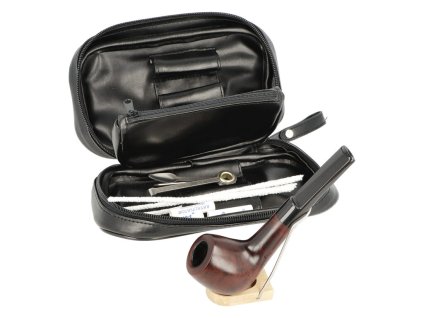 Sada dýmka Angelo, startovací set, dýmka rovná + etue VI, filtr 9mm