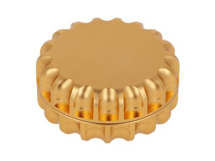 Drtič tabáku kovový Super Heroes ALU Gold, 2.dílný, 63mm