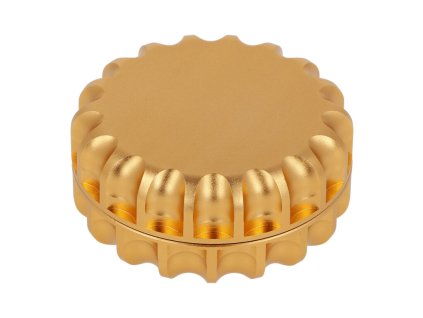 Drtič tabáku kovový Super Heroes ALU Gold, 2.dílný, 63mm