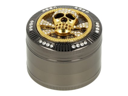 Drtič tabáku kovový Super Heroes Skull, 4.dílný, 50mm