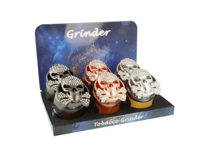 Drtič tabáku kovový Super Heroes Skull, 63mm