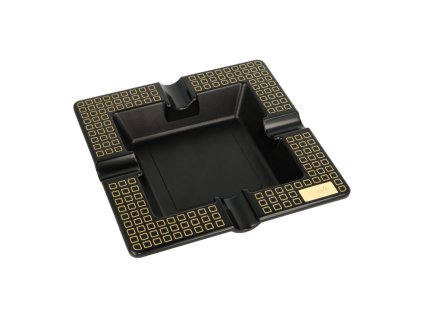 Doutníkový popelník kovový Ereus černý, 4D