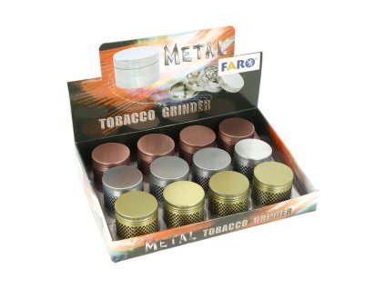 Drtič tabáku kovový Colored, 4.díl., 40mm