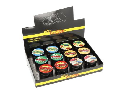 Drtič tabáku kovový Wildfire Comic, 40mm