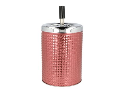 Cigaretový popelník kovový otočný Biggy růžový, 11cm