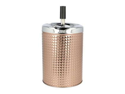 Cigaretový popelník kovový otočný Biggy starorůžový, 11cm
