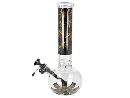 Skleněný bong Super Heroes Transparent Weed, 33cm