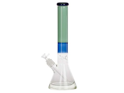 Skleněný bong Limited Edition Beaker Series Green, 40cm