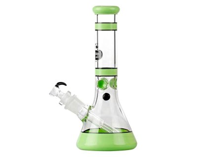 Skleněný bong Grace Glass Beaker Series Green, 30cm