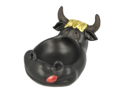 Cigaretový popelník Cow Black/Gold