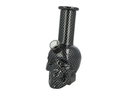 Skleněný bong Skull Black 15cm