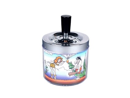 Cigaretový popelník otočný Stone Age, kovový (- -)