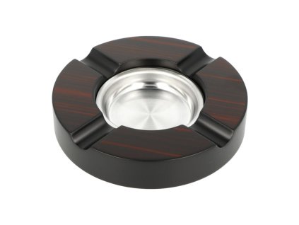Doutníkový popelník dřevěný tmavý 4D