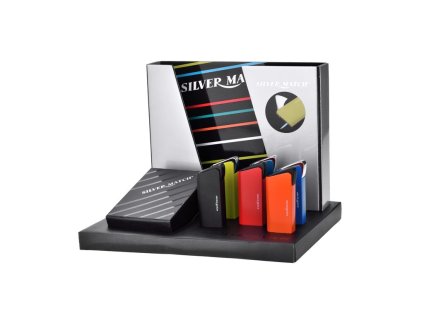 Tryskový zapalovač Silver Match Petit, 6mix (- -)