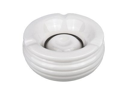 Cigaretový popelník bílý, 15cm
