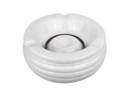 Cigaretový popelník bílý, 14,5cm