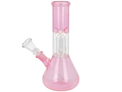 Bong sklo SH Transparent Pink, 22cm (-- --)