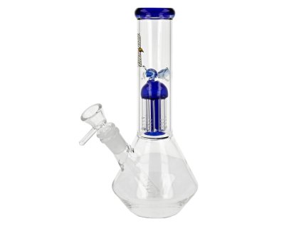 Skleněný bong s perkolací Conic Blue Ice, 25cm