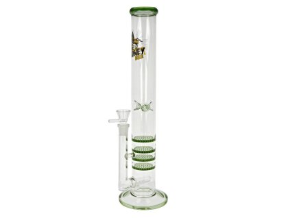 Skleněný bong s perkolací Super Heroes Straight Honey Bee, 42cm