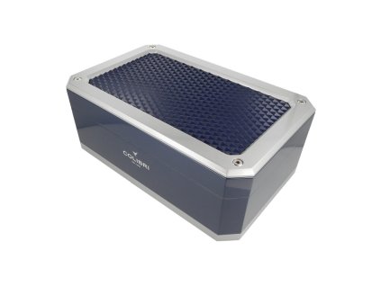 Humidor na doutníky Colibri Rally Blue, 40x25x16cm