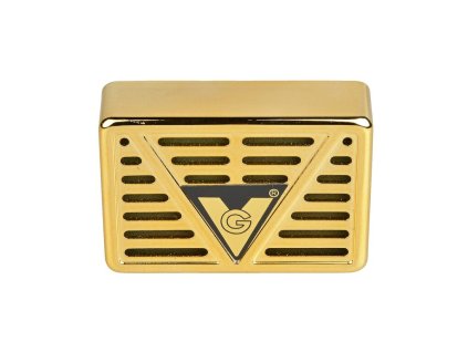 Zvlhčovač obdélníkový, polymerové krystaly 7,5x5x2,1cm, zlatý (- -)