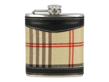 Placatka nerezová Tartan black, 180ml